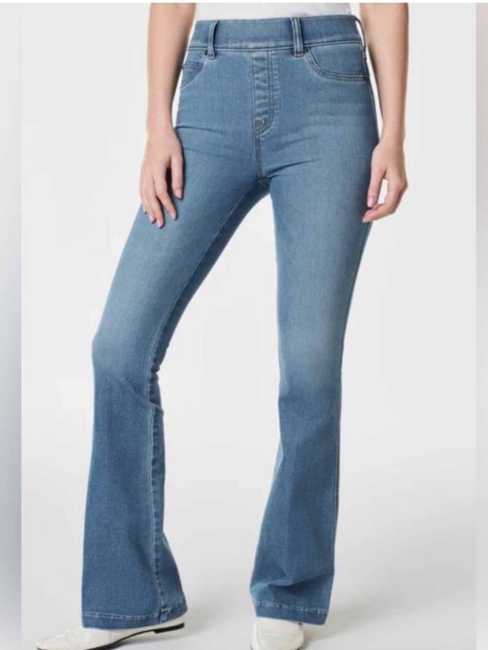 SPANX Shape  Every Wear Flare Jeans-Vintage Indigo Size L